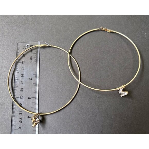 Lot Of 15 Vintage Fashion Hoop And Dangle Earrings - Picture 9 of 9